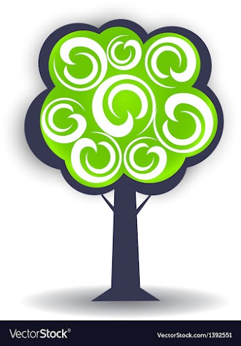Season tree logo design element vector image