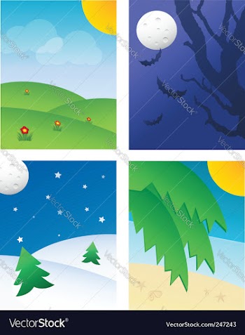 Seasonal Backgrounds vector image