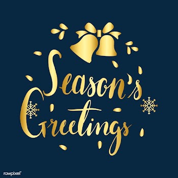 Seasons greetings message badge vector | Free stock vector - 494184