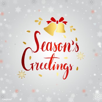 Seasons Greetings typography design vector | Free stock vector - 511267
