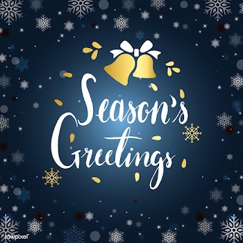 Seasons Greetings typography design vector | Free stock vector - 511270