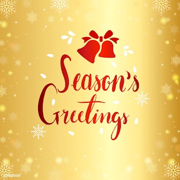 Seasons Greetings typography design vector | Free stock vector - 511277