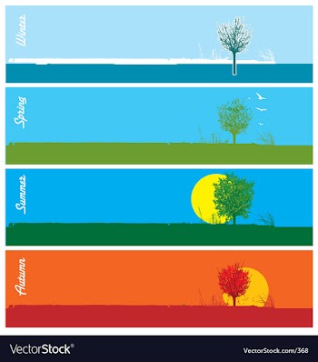 Seasons vector image