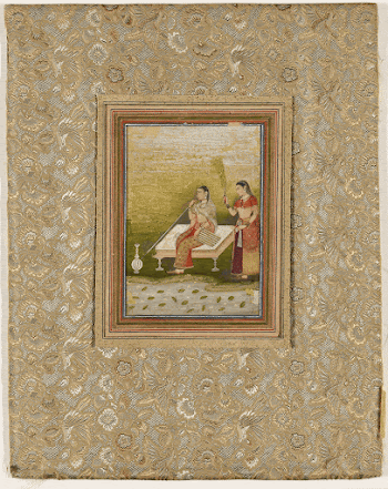 seated lady with female attendant | Free Photo - rawpixel