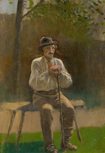 Seated peasant by László Mednyánszky | Free Photo - rawpixel
