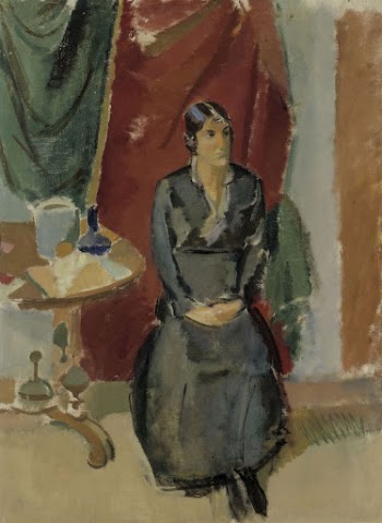 Seated woman in black, 1918 | Free Photo - rawpixel