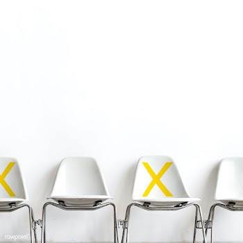 Seats marked with an x for social distancing during Covid-19 | Free  photo - 2303673