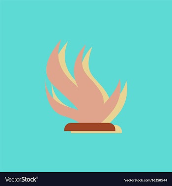 Seaweed icon in sticker style vector image