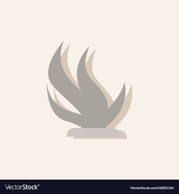 Seaweed icon in sticker style vector image