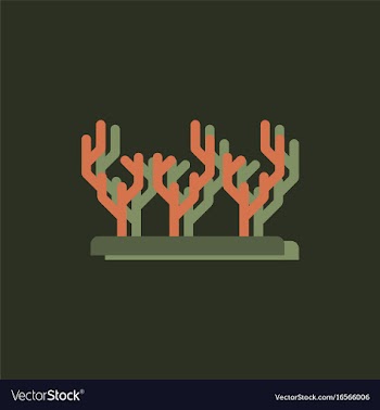 Seaweed icon in sticker style vector image