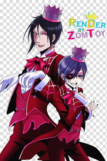Sebastian y Ciel Halloween transparent background PNG clipart