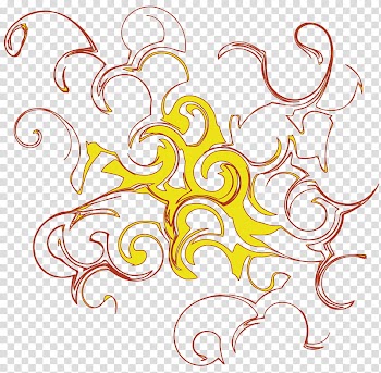 Second Shape , white and red abstract painting transparent background PNG clipart