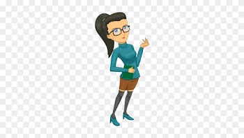 Secretary Mascot - Office Girl Clipart Png