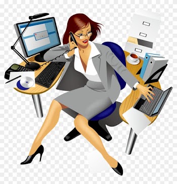 Secretary Office Clip Art - Secretary Vector Png
