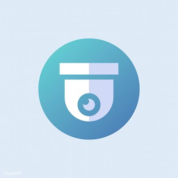 Security cam icon vector in blue | Free stock vector - 486925