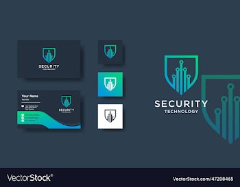 security logo template with modern creative