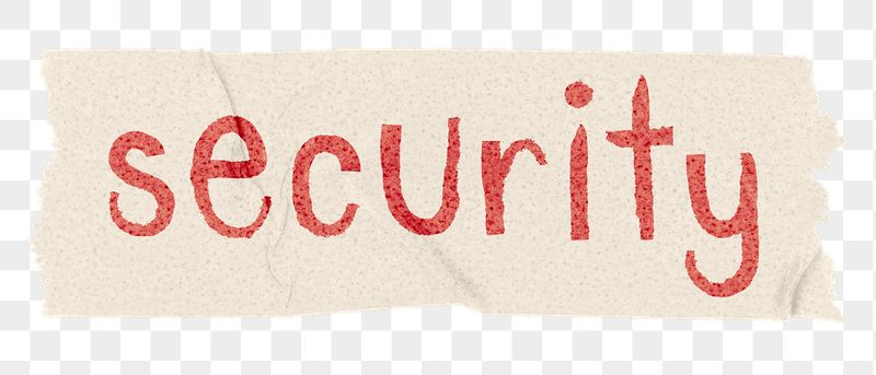 Security png word sticker, ripped | Free PNG - rawpixel