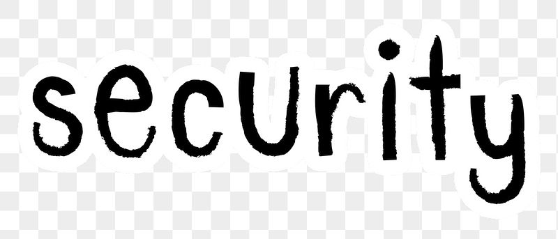 Security png word sticker typography, | Free PNG - rawpixel