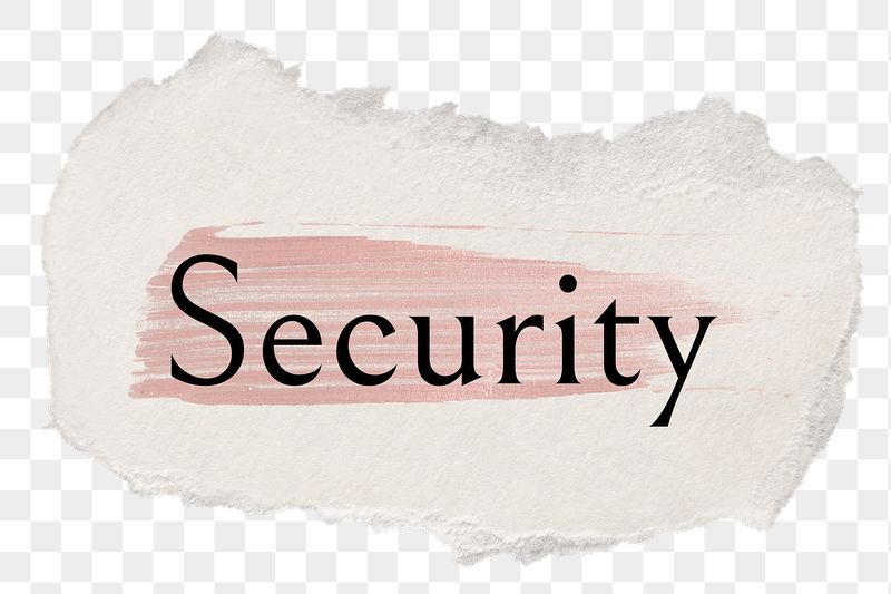 Security png word sticker typography, | Free PNG - rawpixel