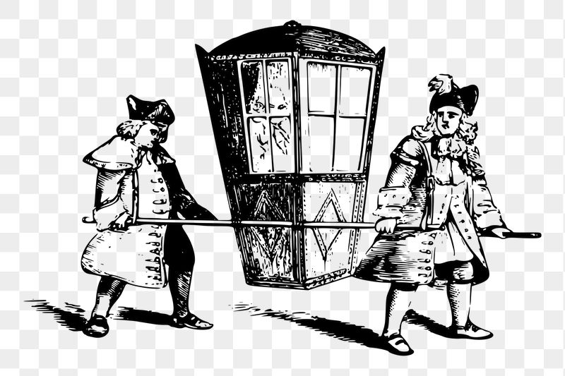 Sedan chair png sticker antique | Free PNG - rawpixel
