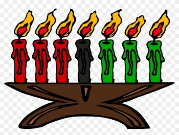 See Here Birthday Candle Clipart Black And White Free - Kwanzaa Candles