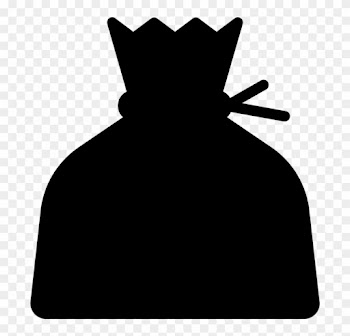 See Here Money Bag Clipart Black And White Hd Pictures - Clip Art
