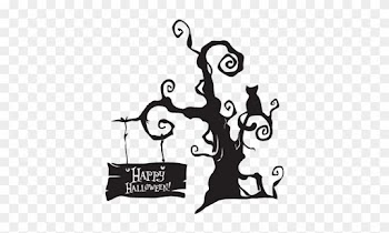 See It With Your Wall Color - Spooky Halloween Tree