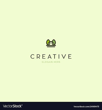 Seed horticulture minimalist creative ecology logo vector image