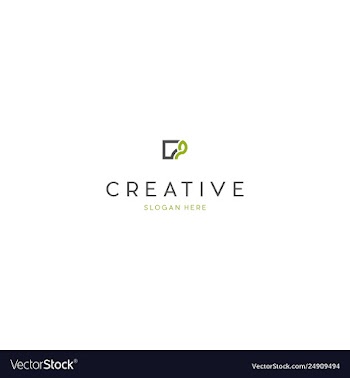 Seed horticulture minimalist creative ecology logo vector image