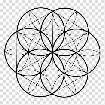 Seed life sacred geometry - Transparent PNG & SVG vector