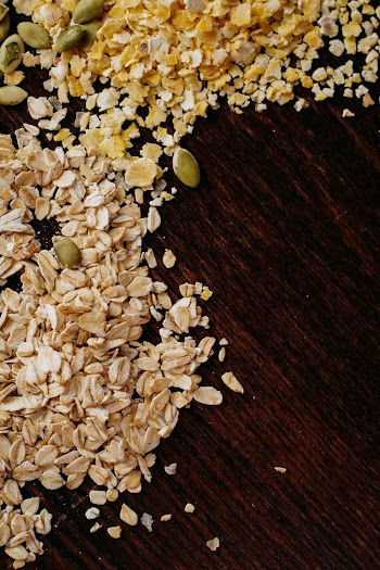 Seeds on Brown Panel