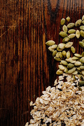 Seeds On Brown Surface