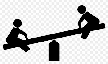 Seesaw Computer Icons Clip Art - Two People On A Seesaw