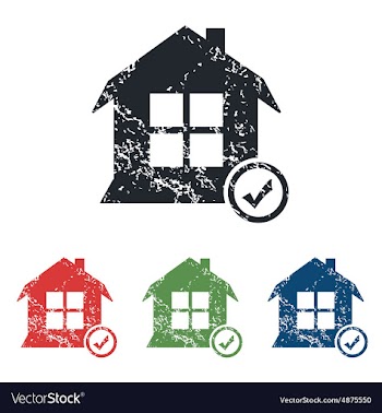 Select house grunge icon set vector image