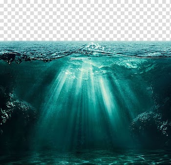 Selective focus body of water, Light Ocean Underwater Deep sea, Beautiful ocean views of the ocean transparent background PNG clipart