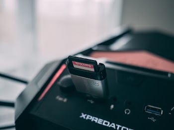 Selective Focus Photo O Memory Card