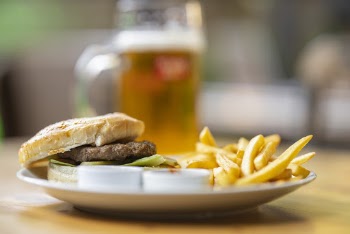 Selective Focus Photo Of Burger And French Fries