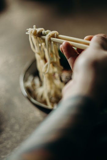 Selective Focus Photo of Cooked Noodles