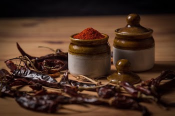 Selective-focus Photograph of Chili Powder