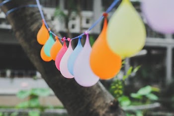 selective focus photography of balloons