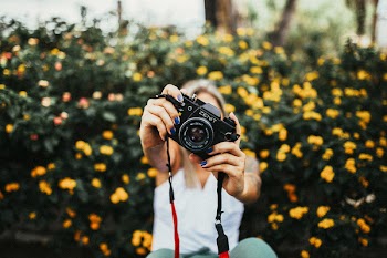 Selective Focus Photography Of Black Camera