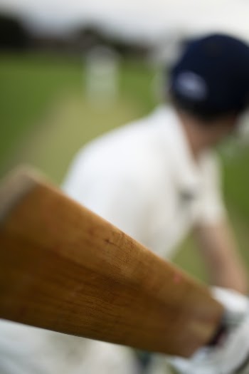 Selective Focus Photography of Cricket Bat