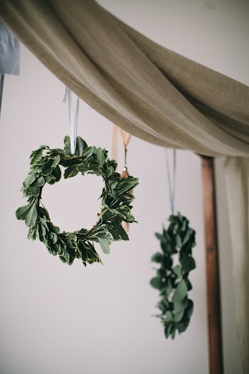 Selective Focus Photography Of Green Wreath