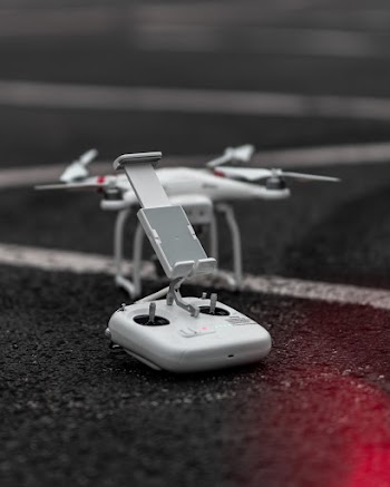 Selective Focus Photography of Quadcopter Remote