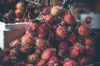 Selective Focus Photography of Rambutan Fruit