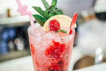 Selective Focus Photography of Strawberry Juice