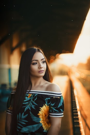 Selective Focus Photography of Woman Looking to Her Left