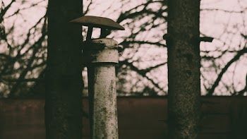 Selective Photography of White Metal Pole