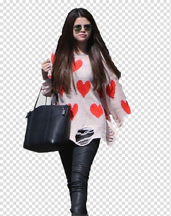 Selena Red Heart transparent background PNG clipart
