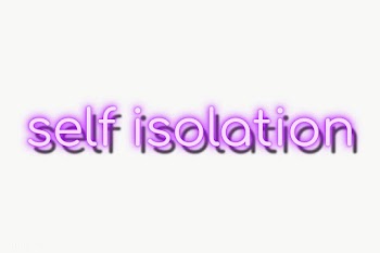 Self isolation during the coronavirus pandemic neon sign  | Free  transparent png - 2311040